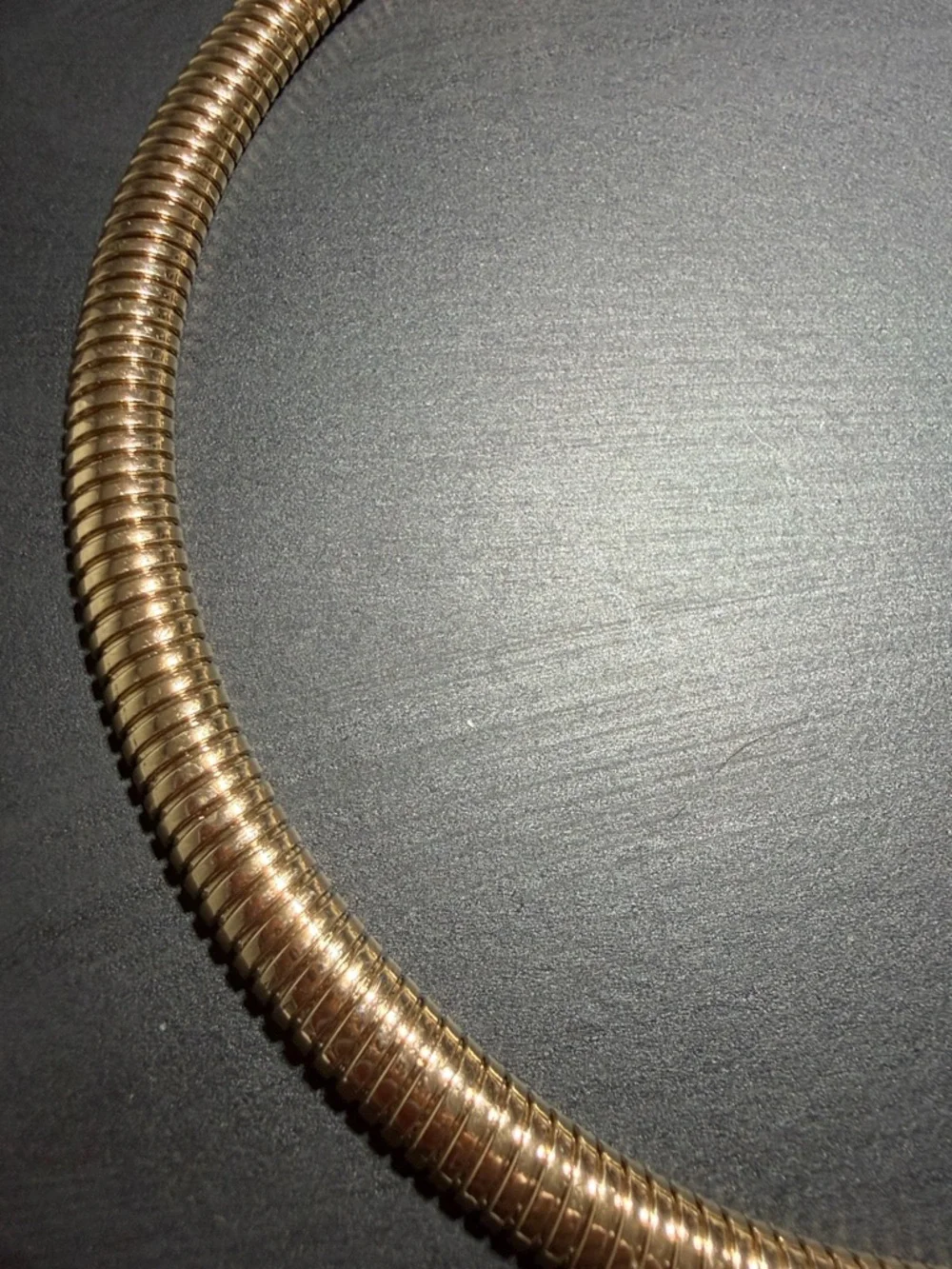 Anne Klein Gold-Tone Omega Coil Collar Necklace 17-20" (4) - Picture 3 of 5